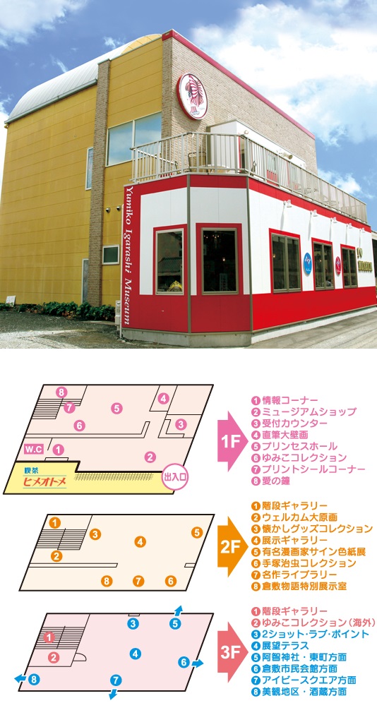 いがらしゆみこ美術館フロアガイド